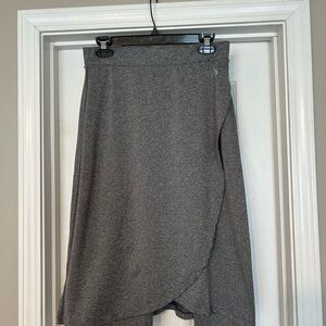 Snoga faux wrap - gray midi length